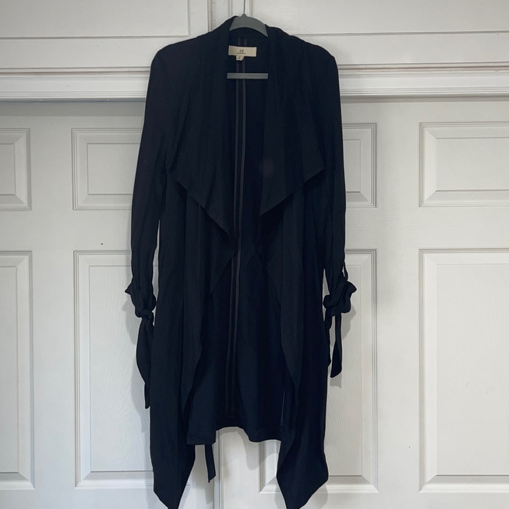 Cute Black Duster Coat